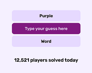 Purple Word game screenshot