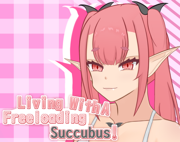 Cover art for Living With A Freeloading Succubus! v0.9, an adult visual novel by Szretfel