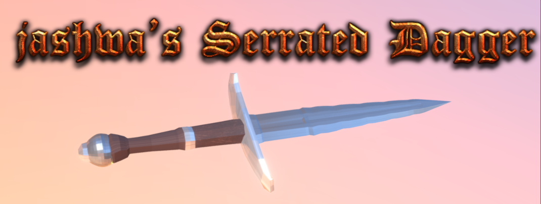 jashwa's Low Poly Serrated Dagger