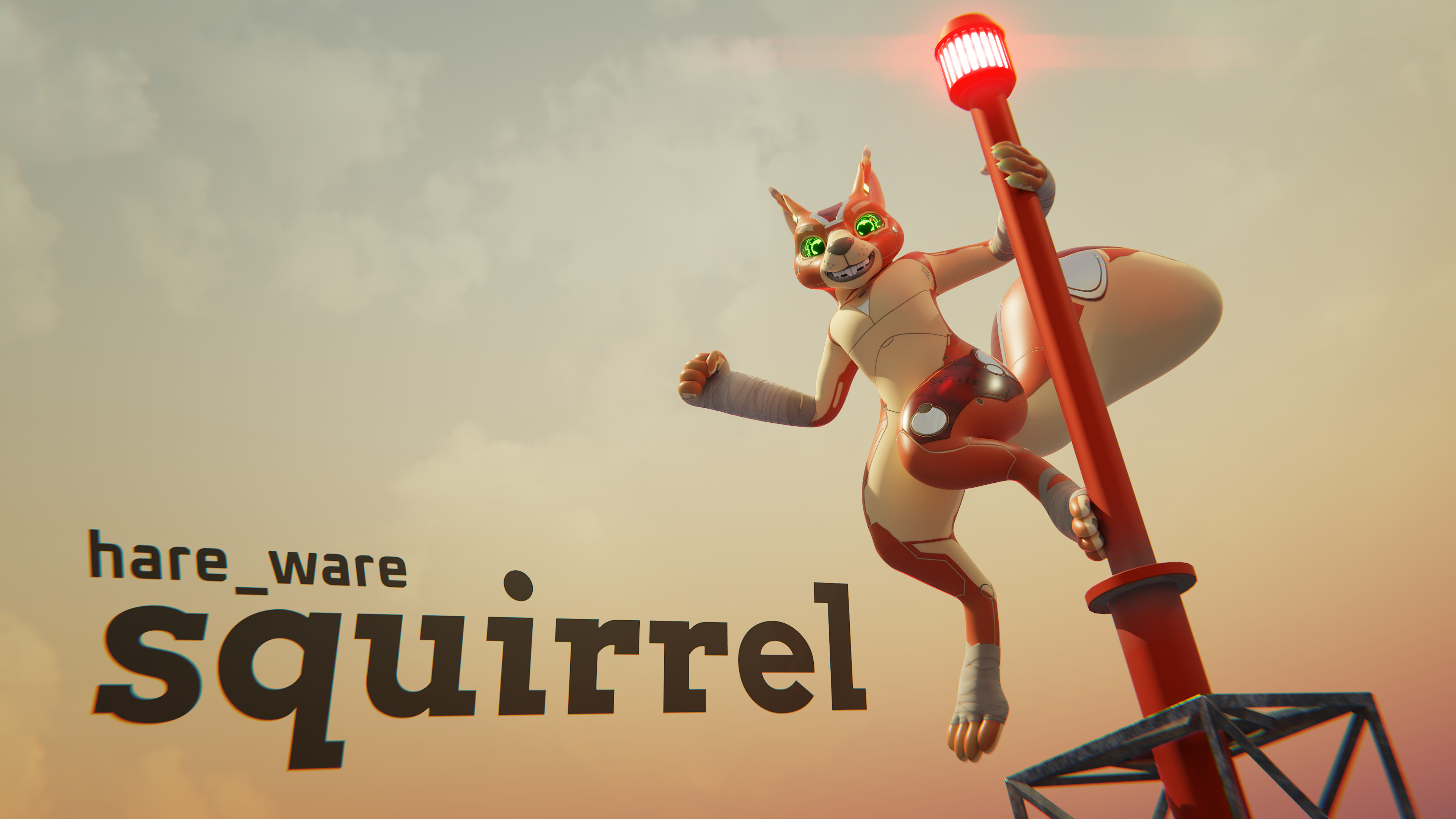 Cyber-Squirrel VRChat Avatar