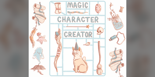 Cover image for Magic Character Creator: A Solo Drawing and Worldbuilding Quest