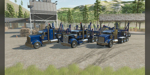 Cover image for FS25 Log Pole Trailer Pack