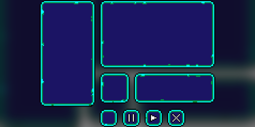 More Pixel Menu Boxes + Buttons by Runica