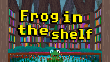 Frog in the shelf