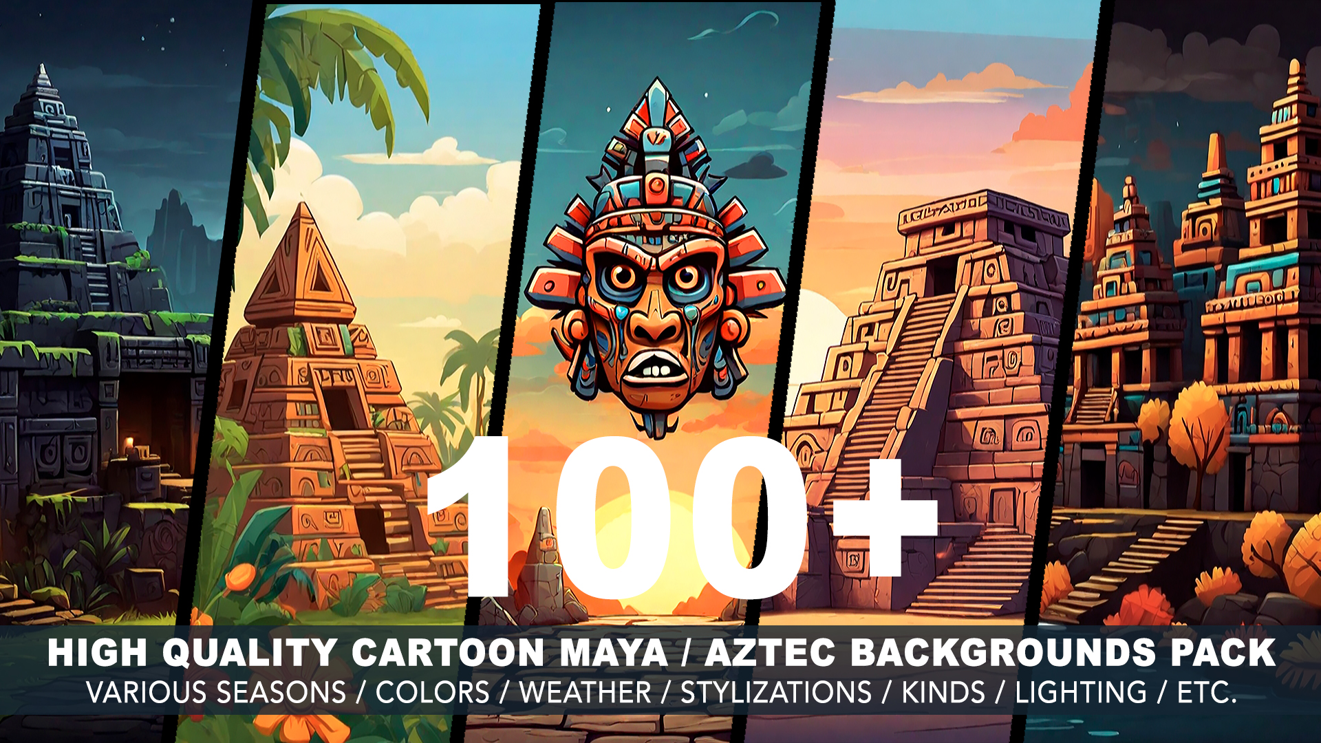 100+ MAYA / AZTEC BACKGROUNDS