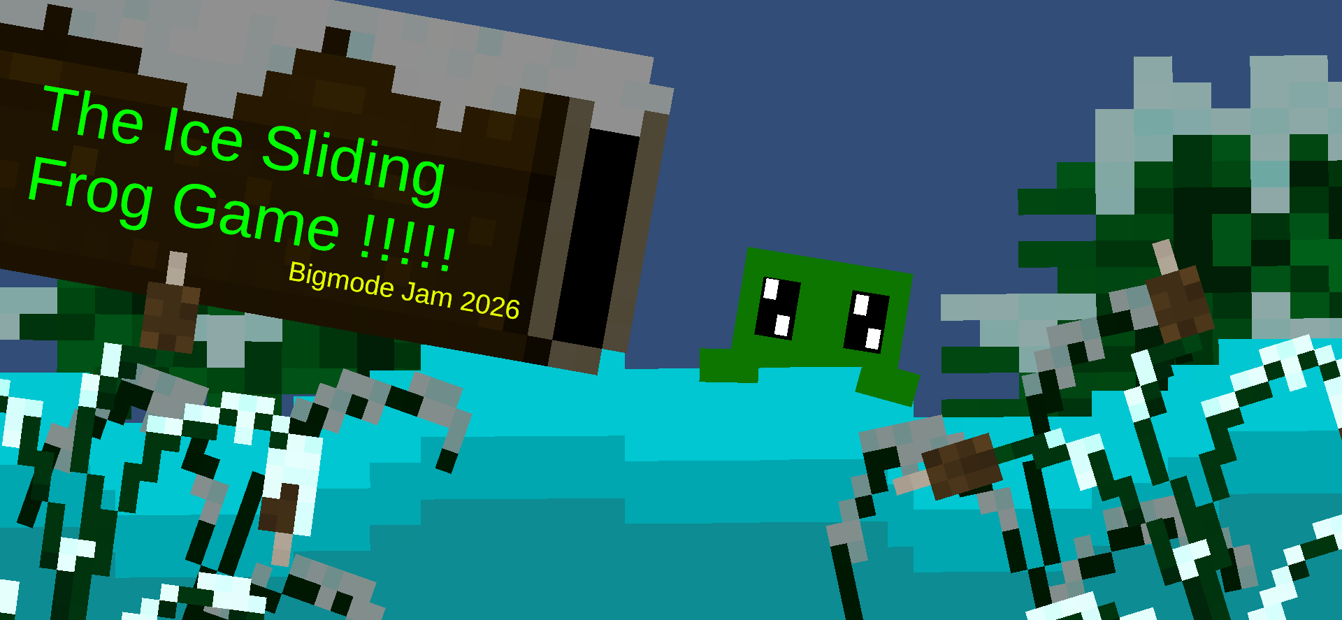 Ice Sliding Frog Game
