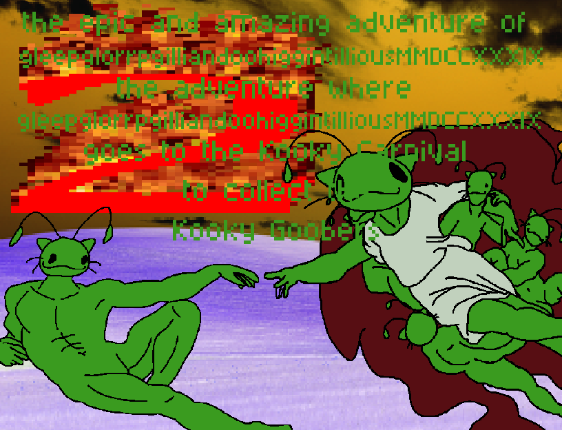 Cover image for the epic and amazing adventure of gleepglorrpgilliandoohiggintilliousMMDCCXXXIX 2