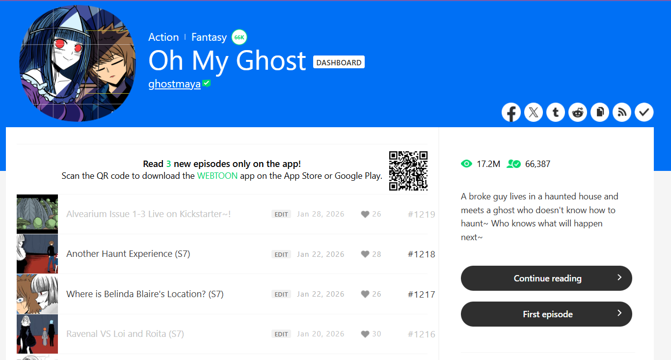 Oh My Ghost Webtoon Issue # 3 by ghostmaya