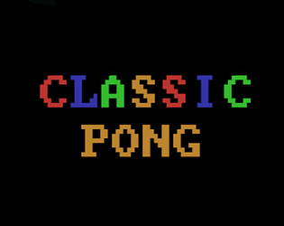 Classic Pong game screenshot