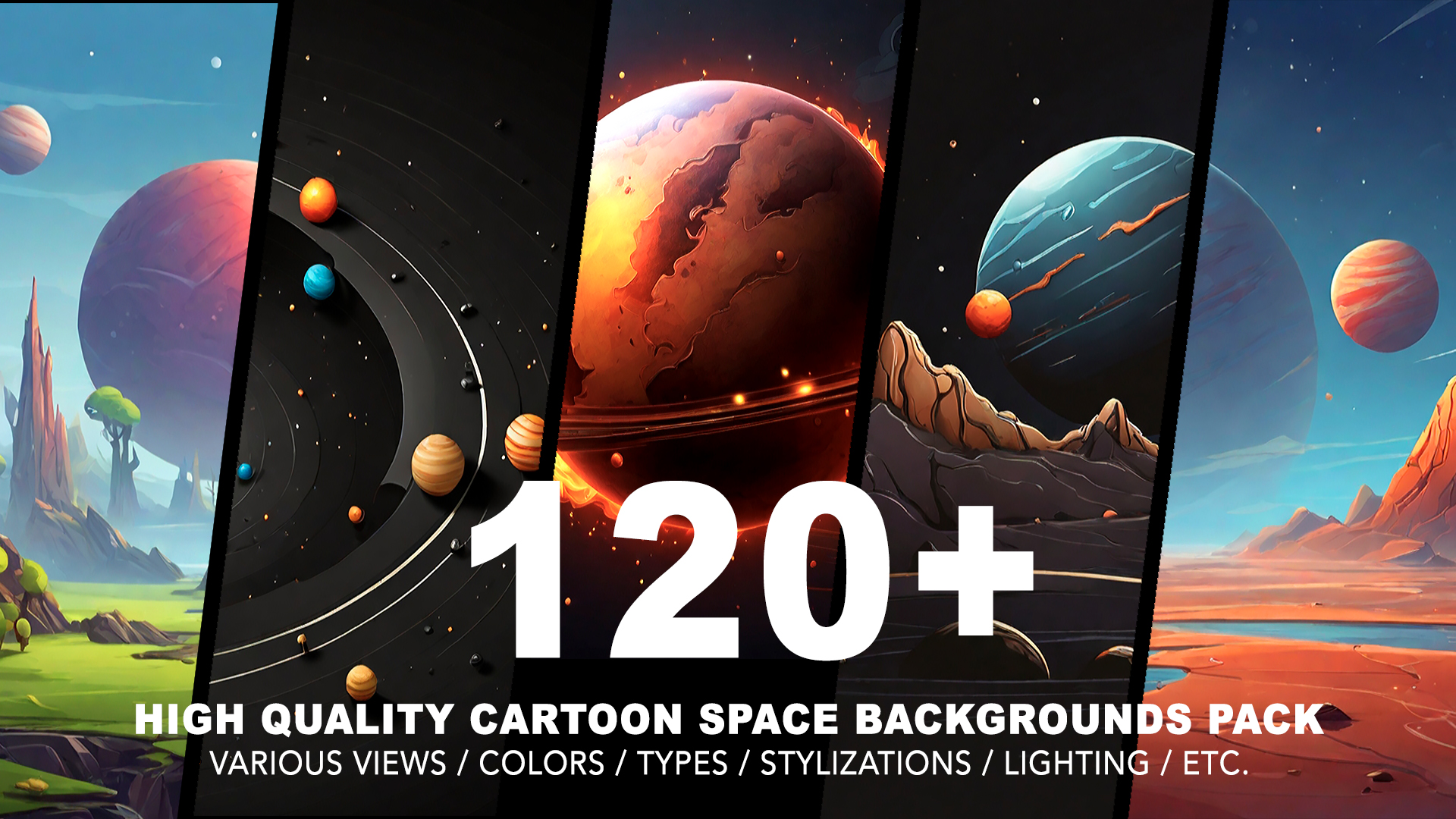 120+ SPACE BACKGROUNDS