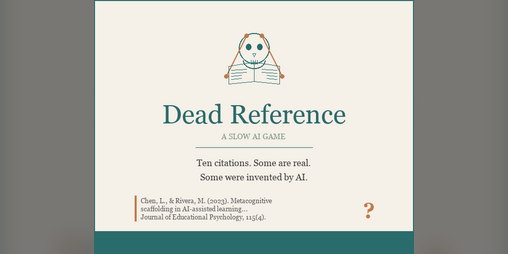 Cover image for Dead Reference
