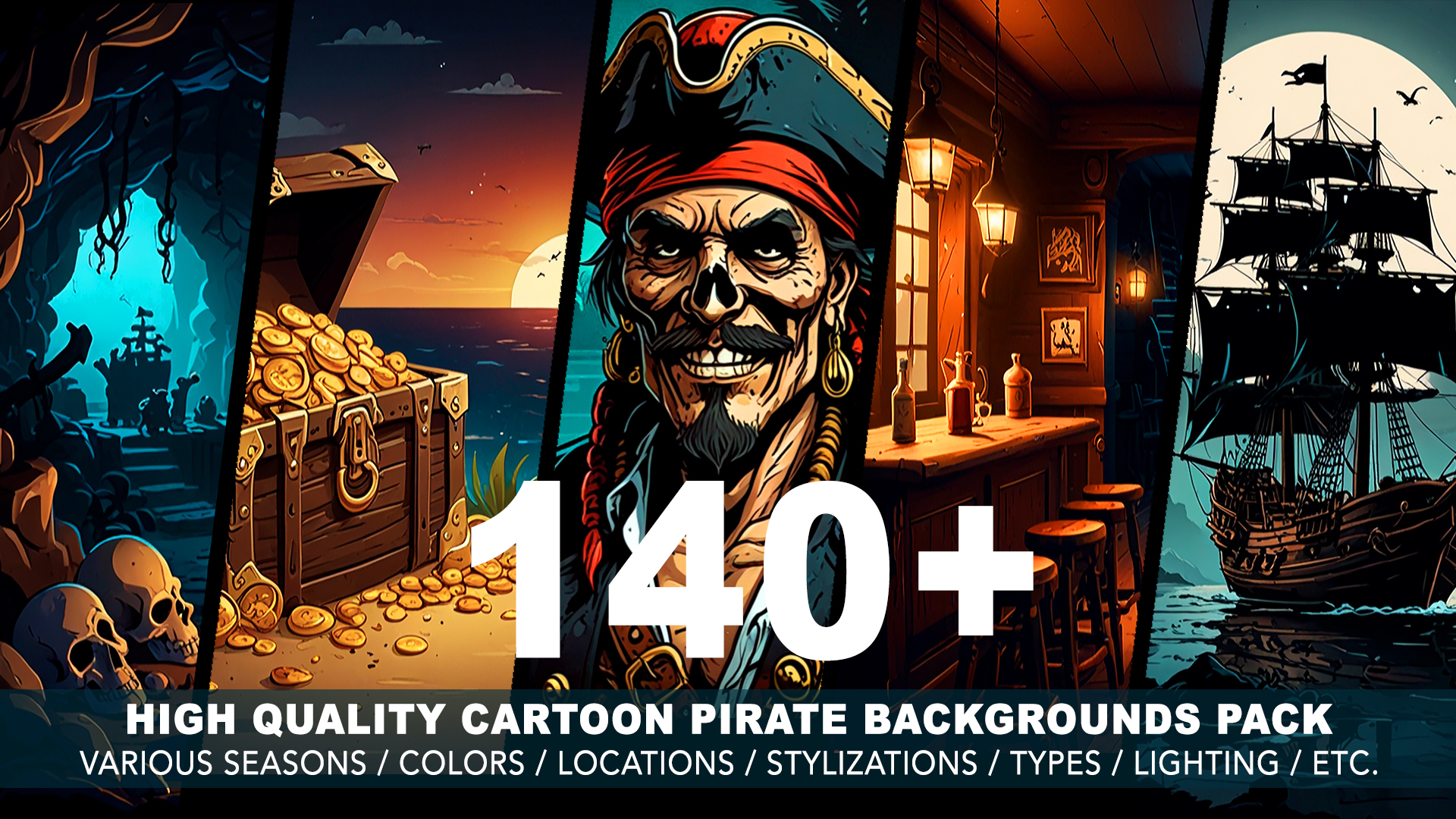 140+ PIRATE BACKGROUNDS
