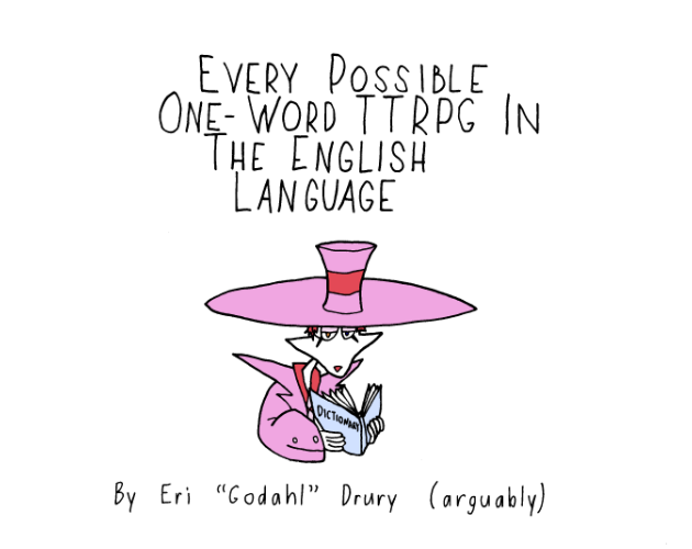 Cover image for Every Possible One-Word TTRPG In The English Language