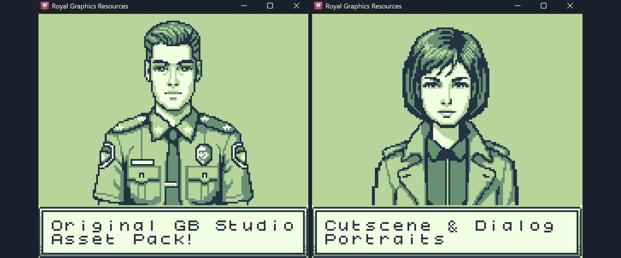 GameBoy Cutscene Portraits