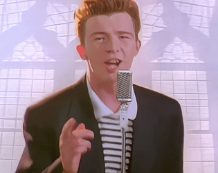 Rickroll game screenshot