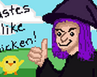 Wendy the Witch Collects Chickens game screenshot