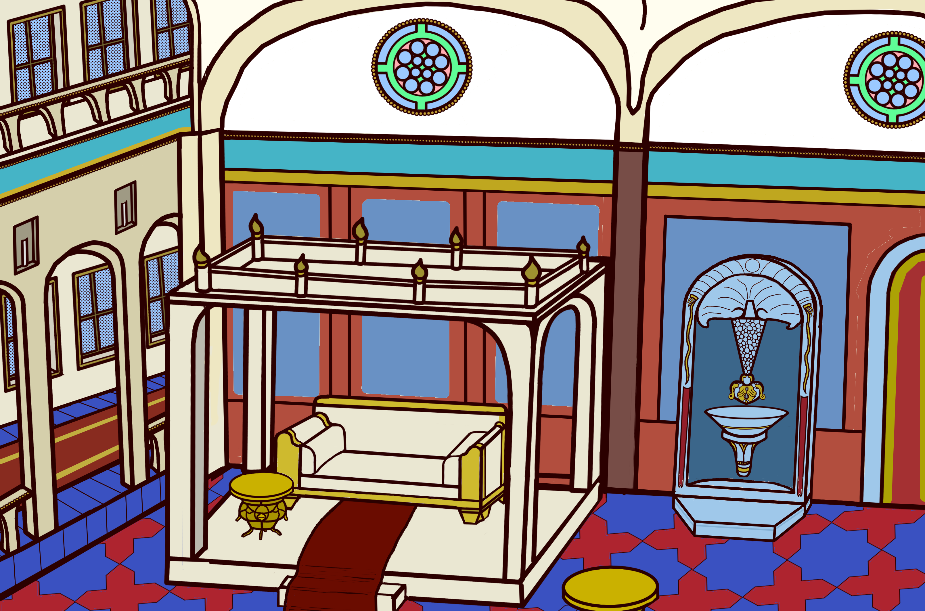 Middle Eastern Harem Background