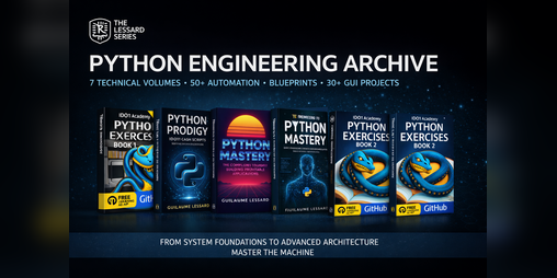 Cover image for THE PYTHON ENGINEERING & AUTOMATION ARCHIVE Complete Technical Series by Guillaume Lessard