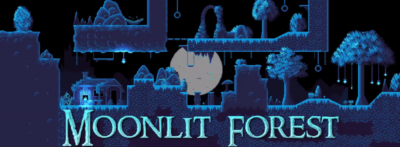16x16 Forest Asset Pack – Moonlit Platformer Series