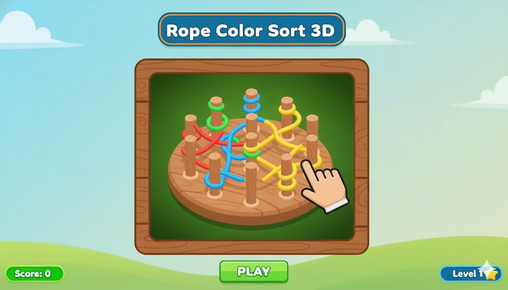 Rope Color Sort 3D by netgamex