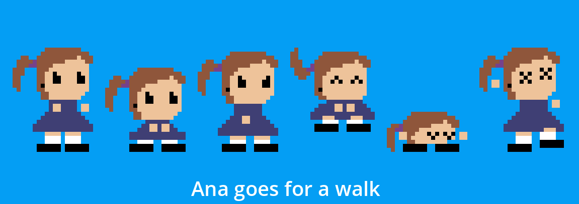 Ana goes for a walk