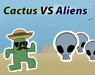 Cactus vs. Aliens game screenshot