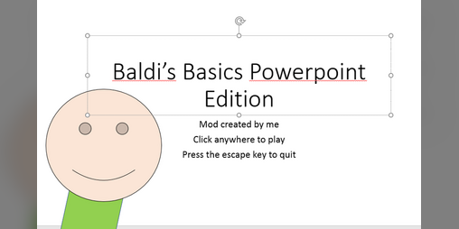 Cover image for Baldi's Basics Powerpoint Edition (DEMO)