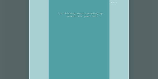 Cover image for I'm thinking about recording my growth, but...