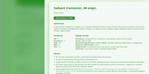 Cover image for Generador de personatges per a Cairn