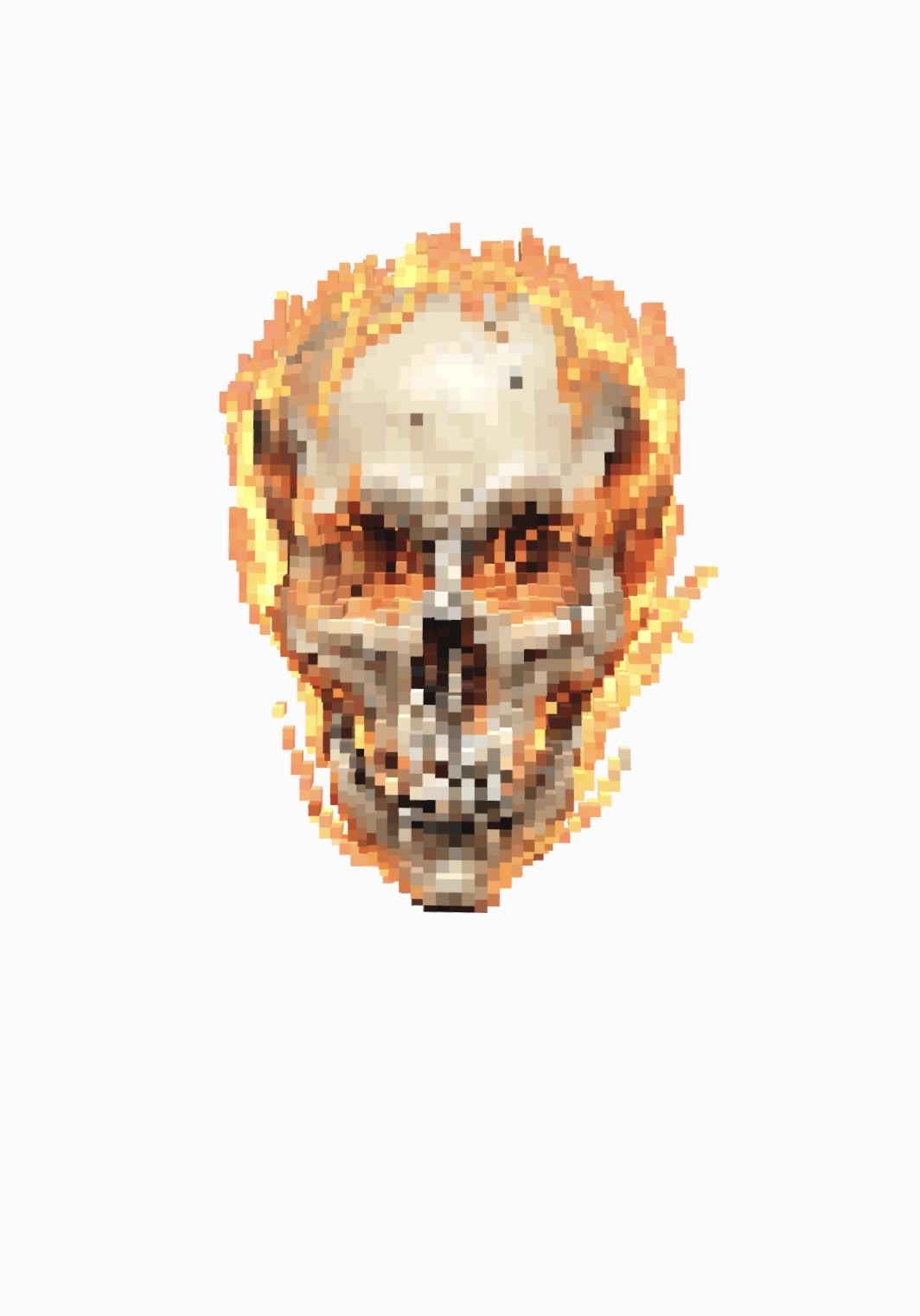 Cover image for Skull on fire!
