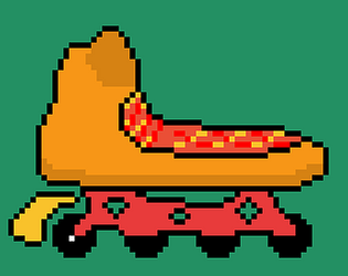 Roller stake with ketchup and mustard on it