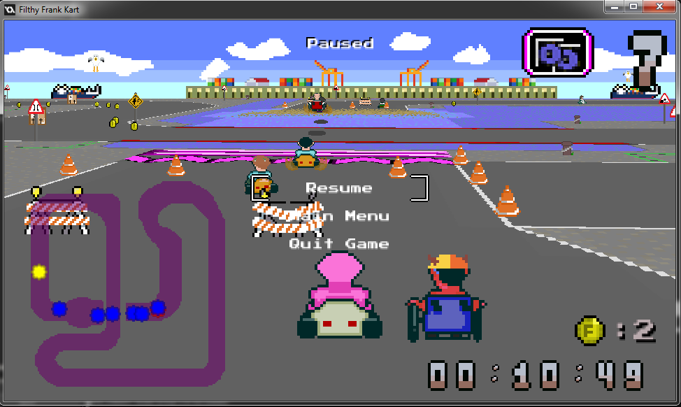 Filthy Frank Kart .A and original" Mario Kart esque Filthy Frank fan game - -