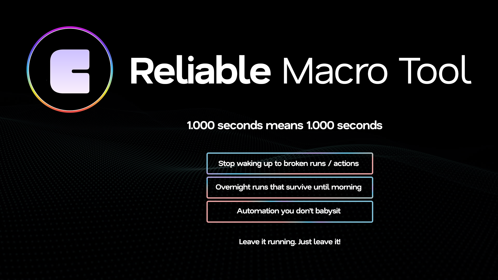 Cromacro Beta - Milisecond Accurate Macro
