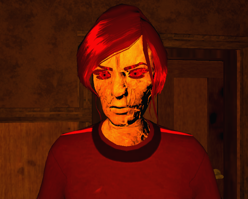 Scary Horror Game With Red Creature