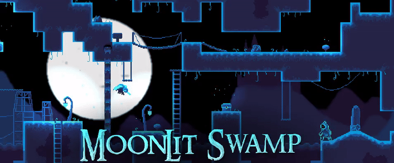 16x16 Swamp Asset Pack – Moonlit Platformer Series