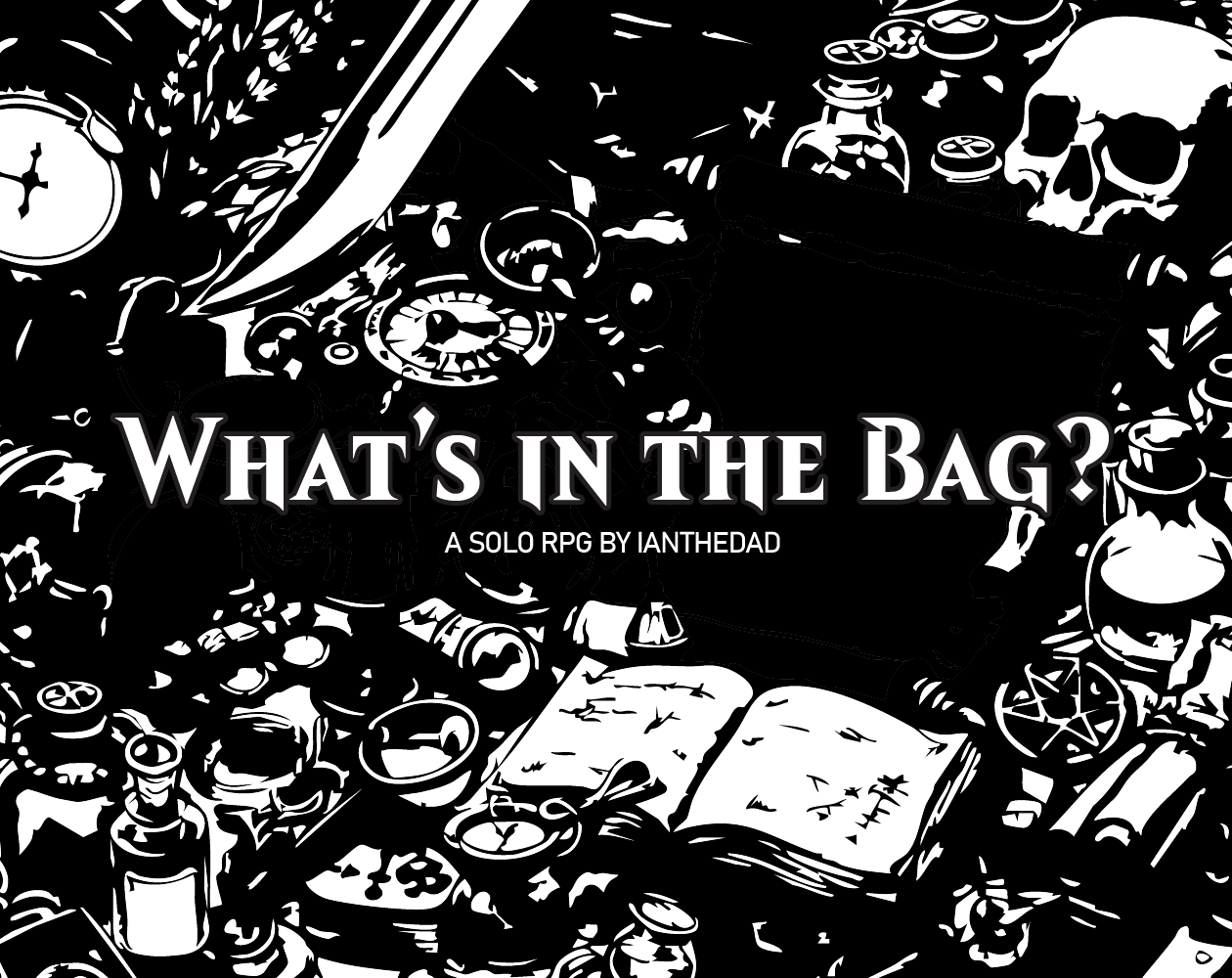 WITB - What's in the Bag? SOLO RPG