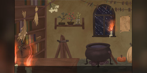 Cover image for Escape from witch cottage!