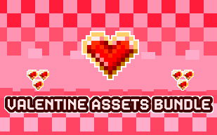 Valentines Pixel Art Assets Bundle
