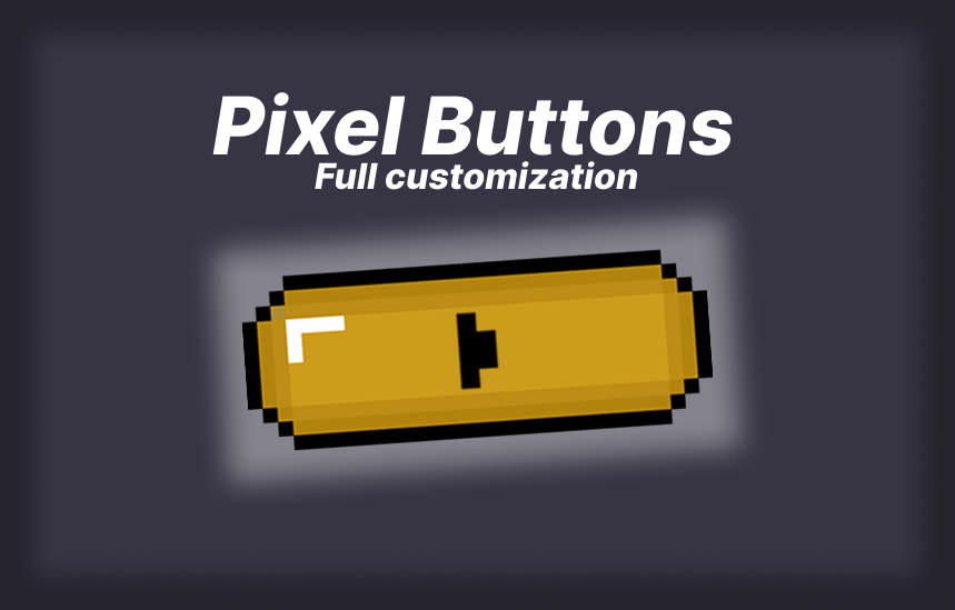 Pixel art Button Pack Vol1