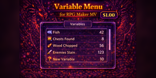 Cover image for Plugin Variable menu RPG MAKER MV