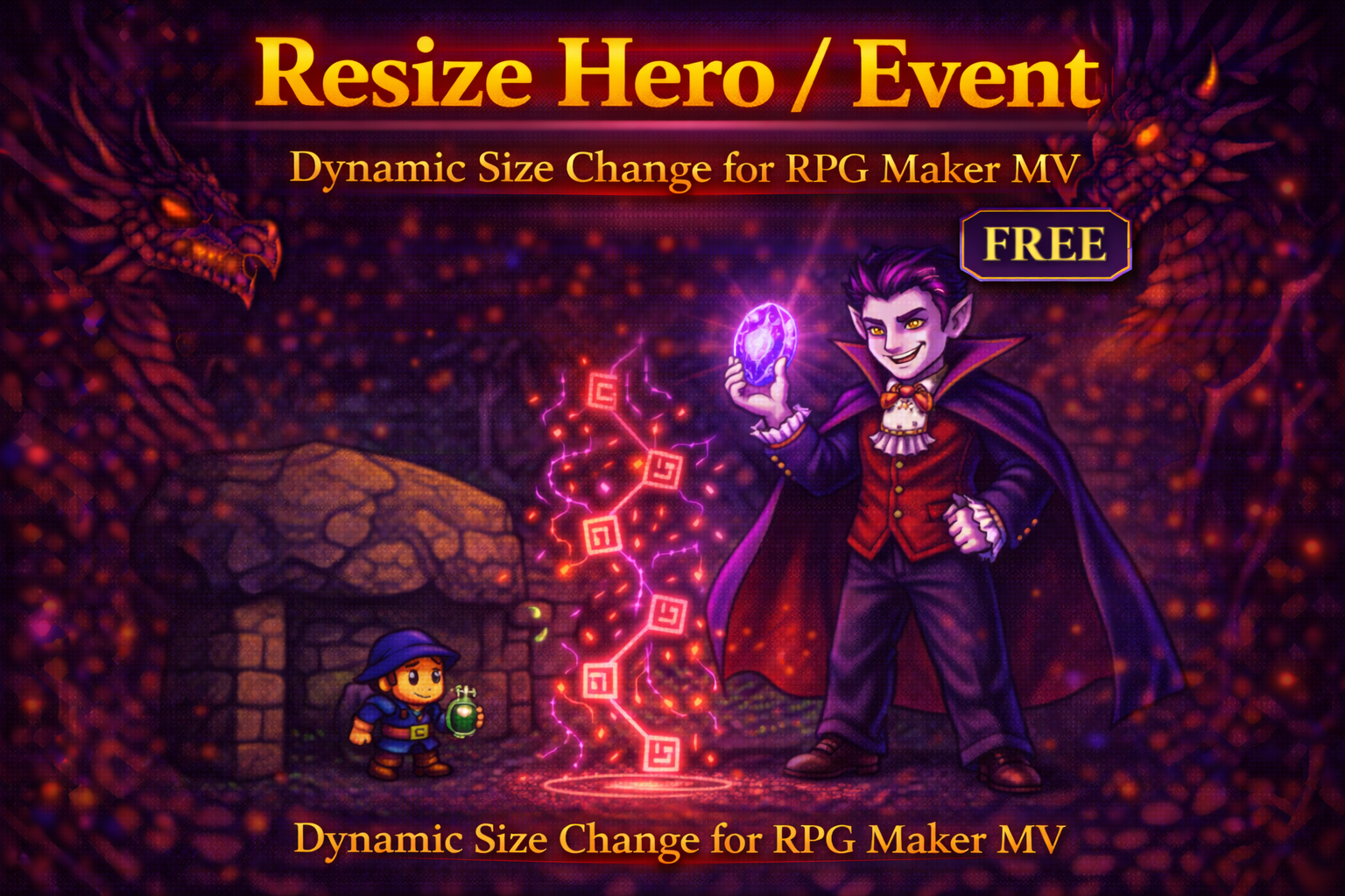 Plugin Resize Hero & Event RPG Maker MV