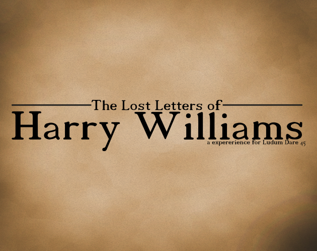 The Lost Letters Of Harry Williams Mac OS