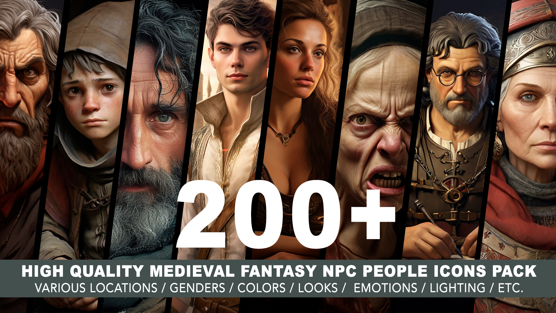 200+ MEDIEVAL CHARACTERS