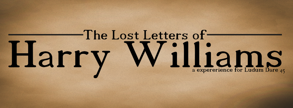 The Lost Letters of Harry Williams