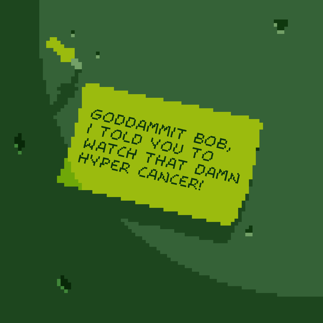 Cover image for GODDAMMIT BOB, I TOLD YOU TO WATCH THAT DAMN HYPER CANCER!