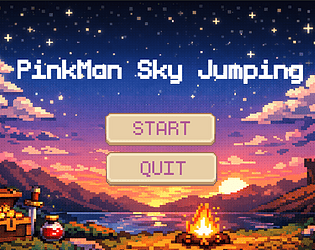 PinkMan Sky Jumping game screenshot
