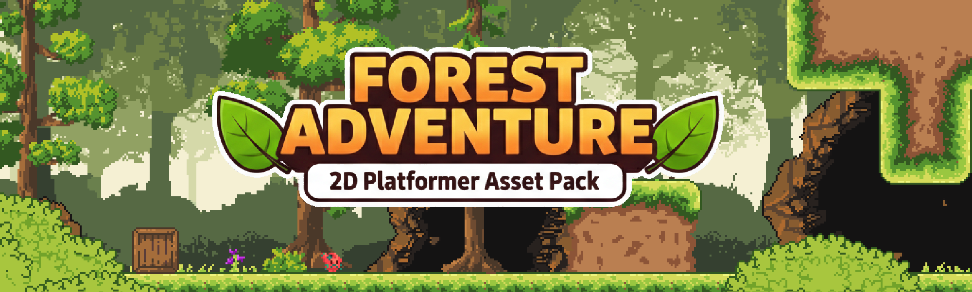 Jungle Adventure – 2D Platformer Asset Pack by Pozac