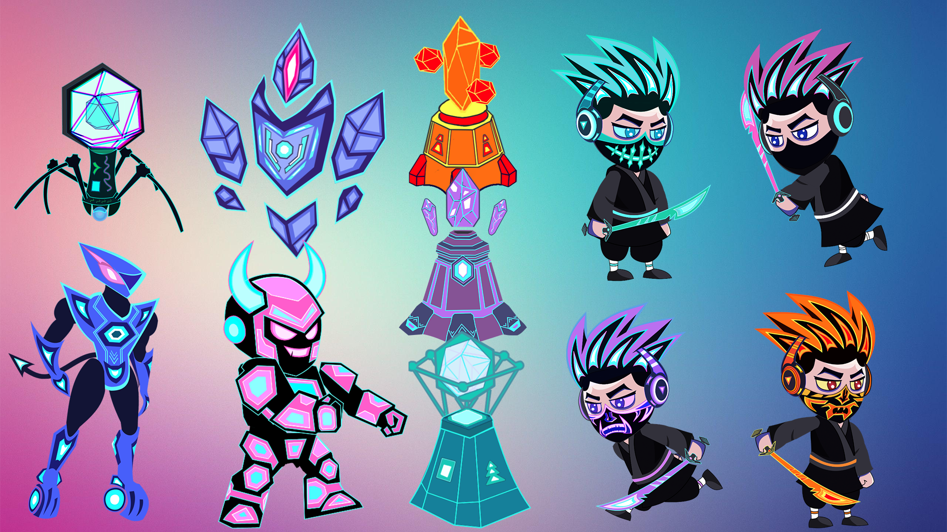 Free Animated Cyber Ninja