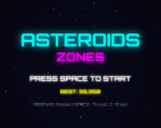 Asteroids - ZONES game screenshot