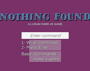 Nothing Found a Ludum Dare 45 game